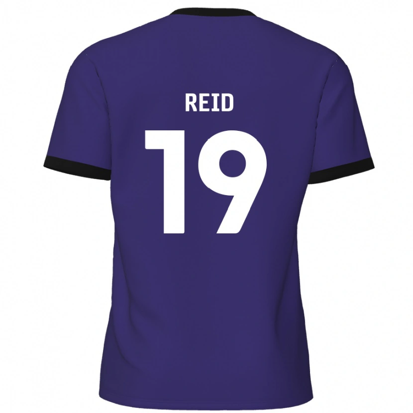 Danxen Męski Jamie Reid #19 Fioletowy Wyjazdowa Koszulka 2024/25 Koszulki Klubowe