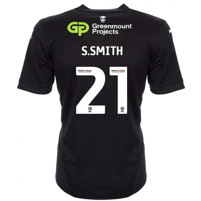 Danxen Męski Scott Smith #21 Czarny Wyjazdowa Koszulka 2024/25 Koszulki Klubowe