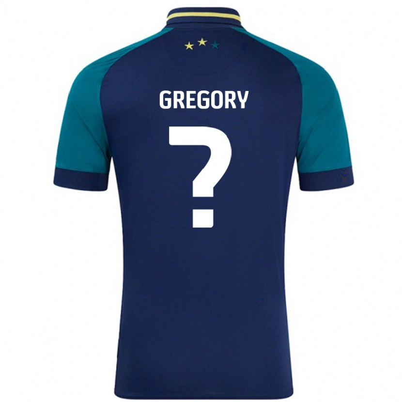 Danxen Męski Anthony Gregory #0 Granatowy Ciemnozielony Wyjazdowa Koszulka 2024/25 Koszulki Klubowe