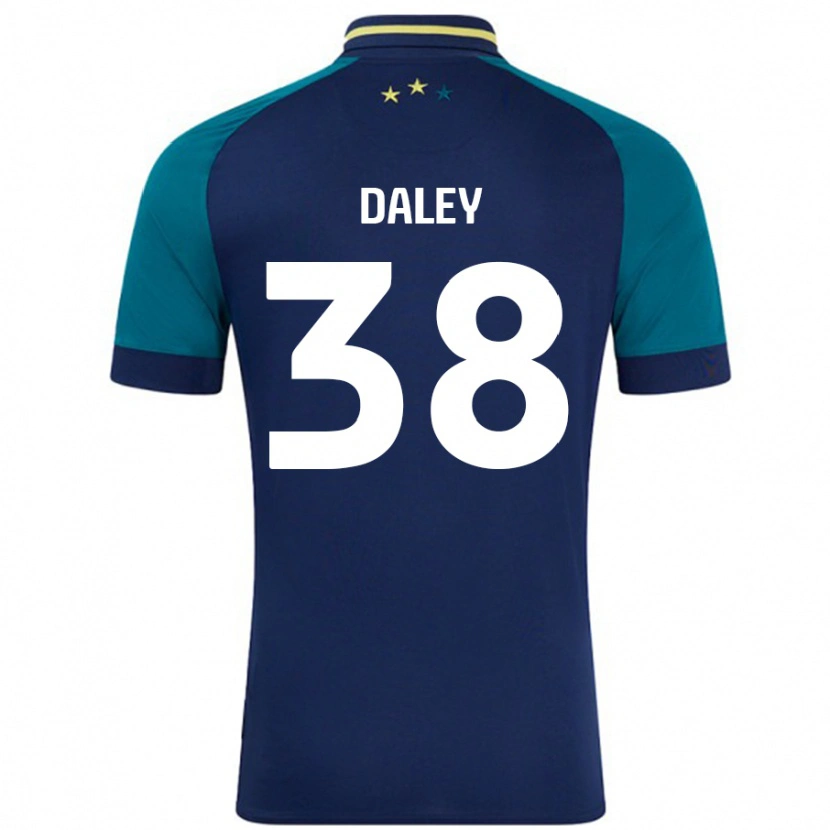 Danxen Męski Luke Daley #38 Granatowy Ciemnozielony Wyjazdowa Koszulka 2024/25 Koszulki Klubowe