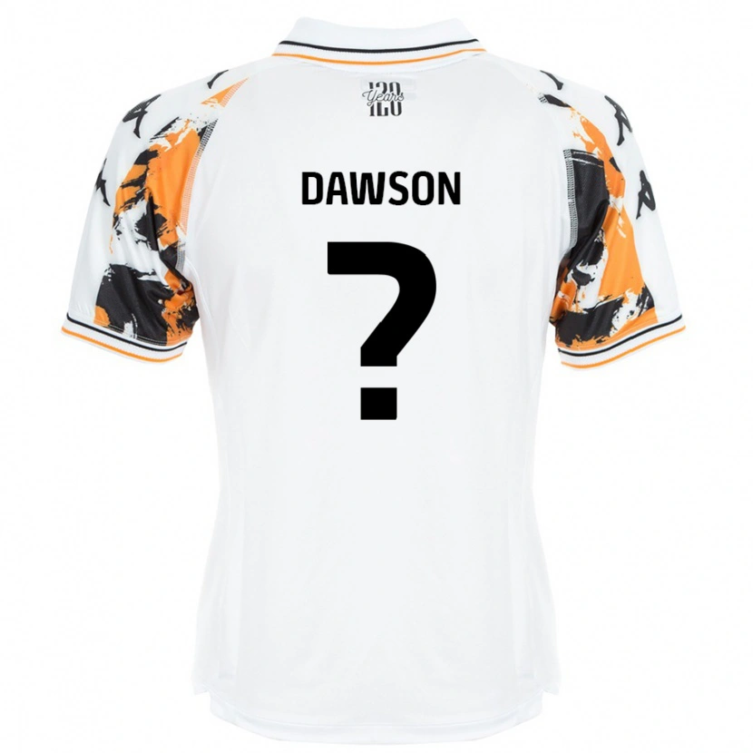 Danxen Męski Lucas Dawson #0 Biały Wyjazdowa Koszulka 2024/25 Koszulki Klubowe