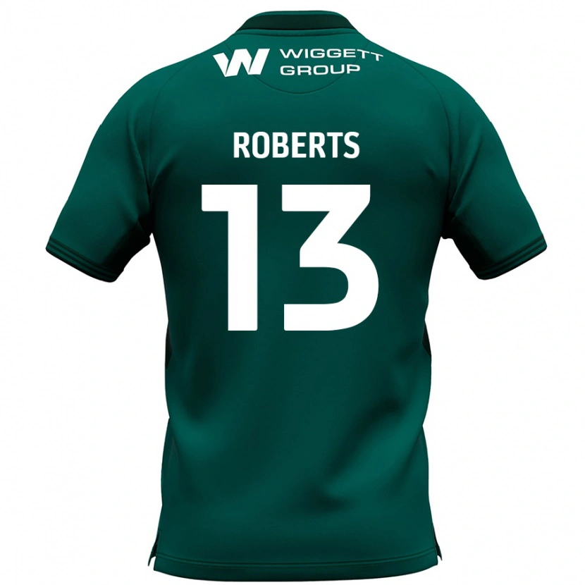 Danxen Męski Liam Roberts #13 Zielony Wyjazdowa Koszulka 2024/25 Koszulki Klubowe