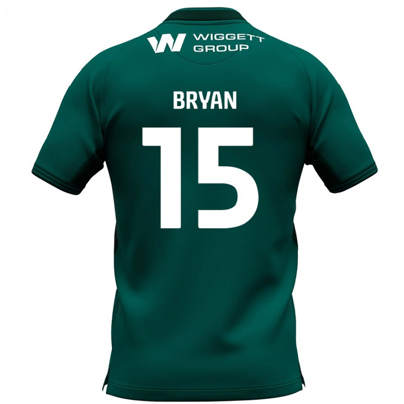 Danxen Męski Joe Bryan #15 Zielony Wyjazdowa Koszulka 2024/25 Koszulki Klubowe