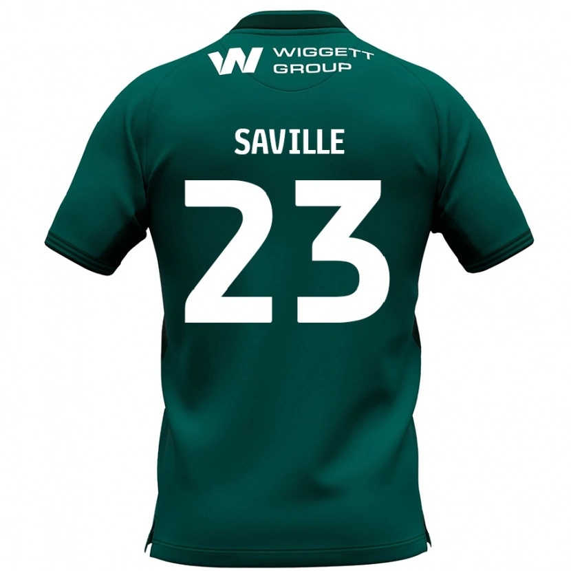 Danxen Męski George Saville #23 Zielony Wyjazdowa Koszulka 2024/25 Koszulki Klubowe
