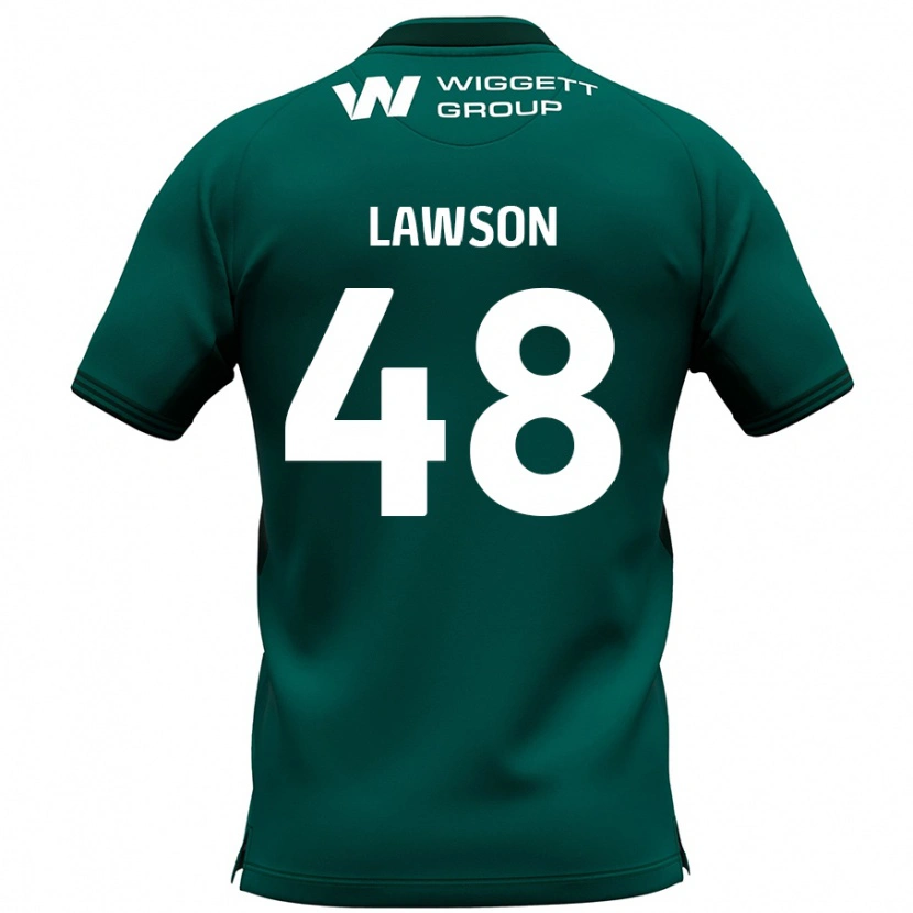 Danxen Męski Sha'mar Lawson #48 Zielony Wyjazdowa Koszulka 2024/25 Koszulki Klubowe