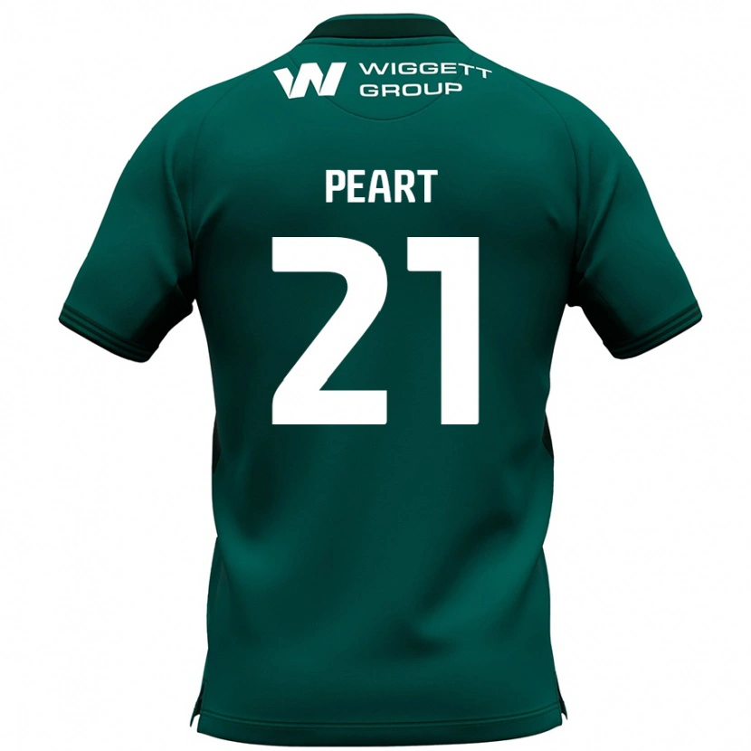 Danxen Męski Kalani Peart #21 Zielony Wyjazdowa Koszulka 2024/25 Koszulki Klubowe