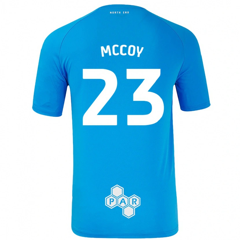 Danxen Męski Faye Mccoy #23 Niebieski Wyjazdowa Koszulka 2024/25 Koszulki Klubowe