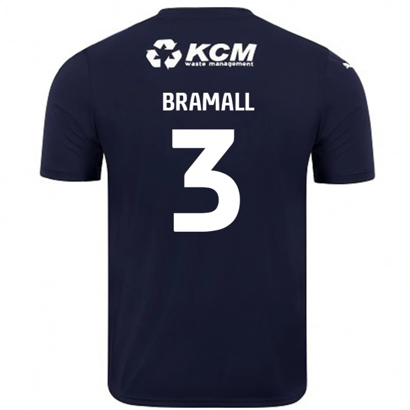 Danxen Męski Cohen Bramall #3 Granatowy Wyjazdowa Koszulka 2024/25 Koszulki Klubowe