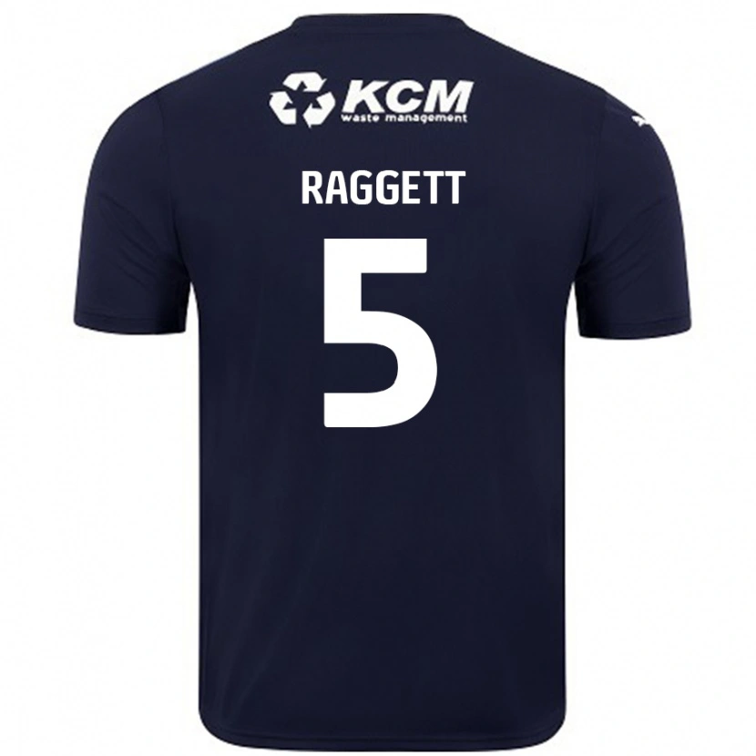 Danxen Męski Sean Raggett #5 Granatowy Wyjazdowa Koszulka 2024/25 Koszulki Klubowe