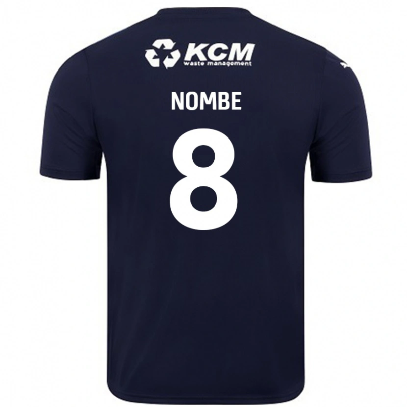 Danxen Męski Sam Nombe #8 Granatowy Wyjazdowa Koszulka 2024/25 Koszulki Klubowe