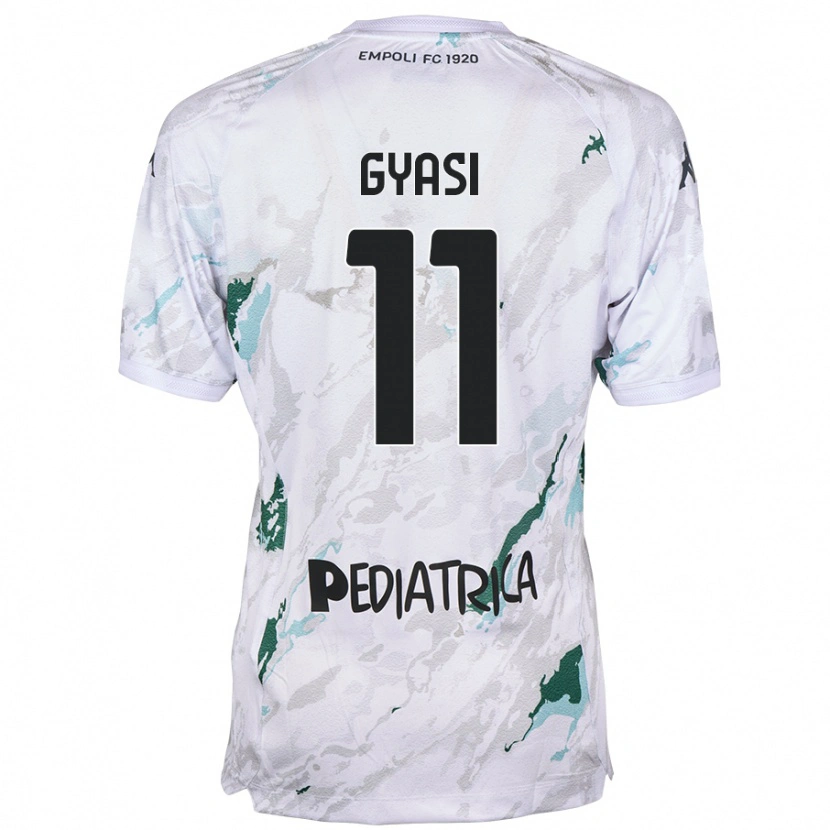 Danxen Męski Emmanuel Gyasi #11 Szary Wyjazdowa Koszulka 2024/25 Koszulki Klubowe