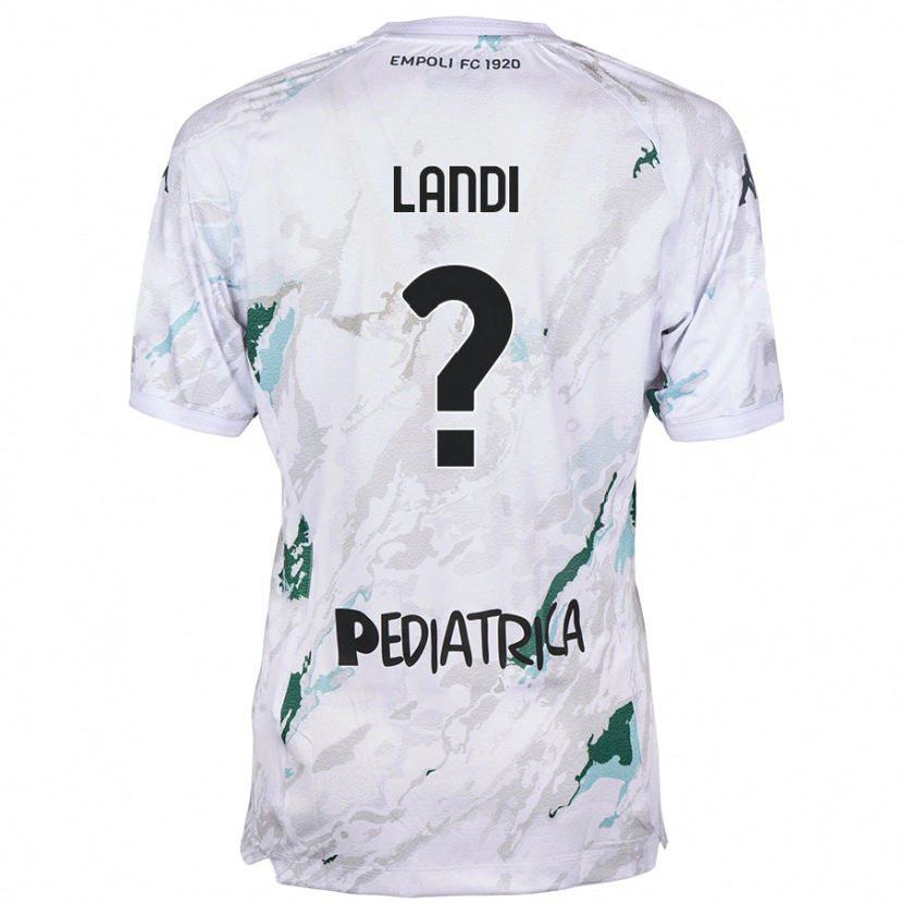 Danxen Męski Jacopo Landi #0 Szary Wyjazdowa Koszulka 2024/25 Koszulki Klubowe