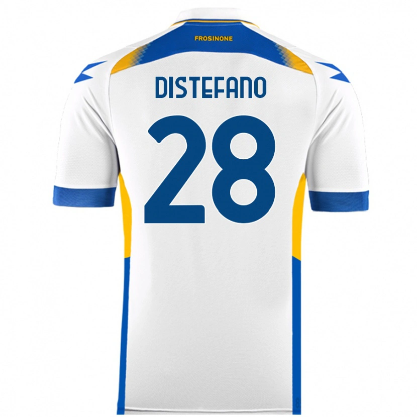 Danxen Męski Filippo Distefano #28 Biały Wyjazdowa Koszulka 2024/25 Koszulki Klubowe