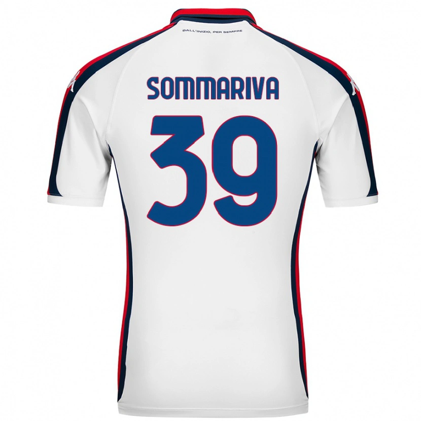 Danxen Męski Daniele Sommariva #39 Biały Wyjazdowa Koszulka 2024/25 Koszulki Klubowe