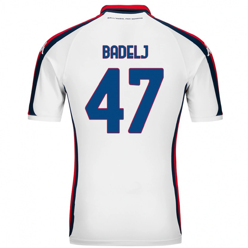 Danxen Męski Milan Badelj #47 Biały Wyjazdowa Koszulka 2024/25 Koszulki Klubowe
