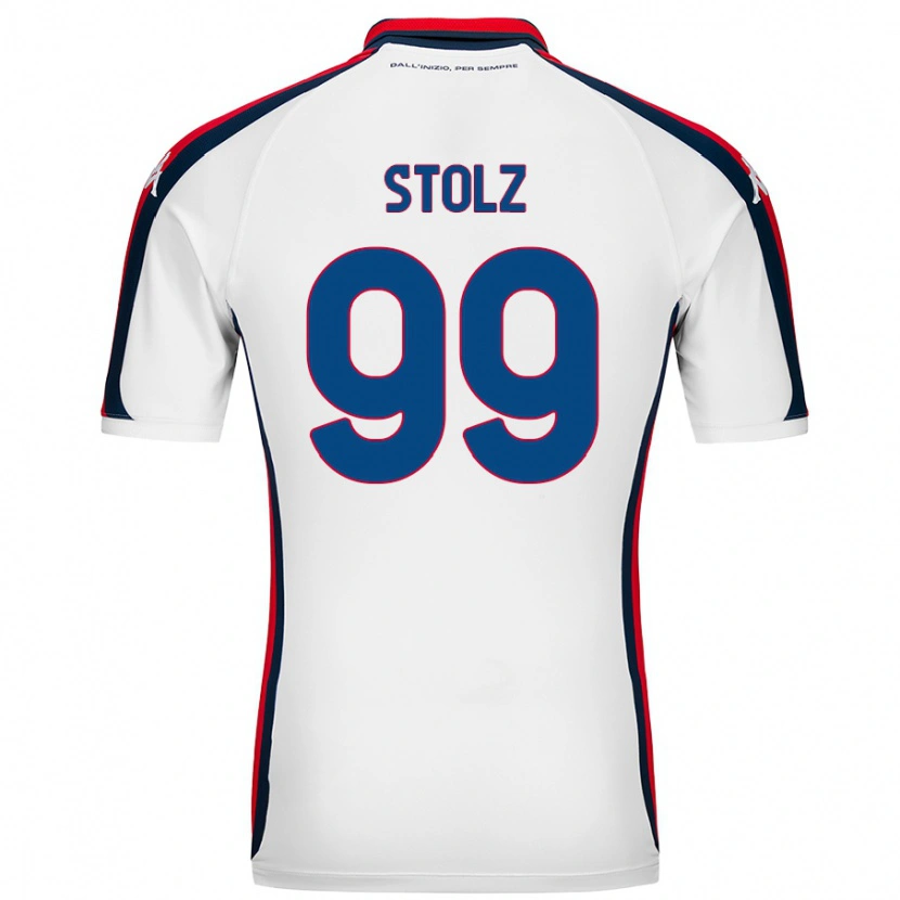 Danxen Męski Franz Stolz #99 Biały Wyjazdowa Koszulka 2024/25 Koszulki Klubowe