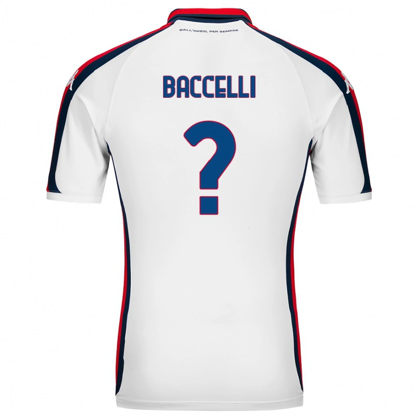 Danxen Męski Pietro Baccelli #0 Biały Wyjazdowa Koszulka 2024/25 Koszulki Klubowe