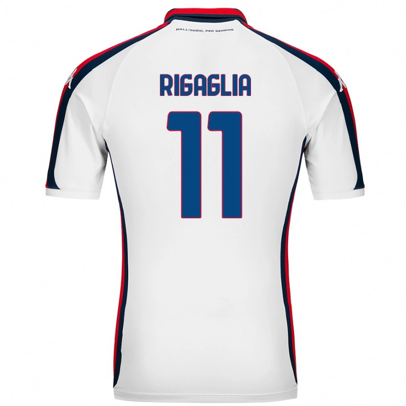 Danxen Męski Alison Rigaglia #11 Biały Wyjazdowa Koszulka 2024/25 Koszulki Klubowe