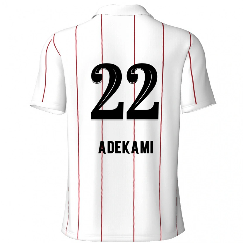 Danxen Męski Farouck Adekami #22 Biały Czarny Wyjazdowa Koszulka 2024/25 Koszulki Klubowe