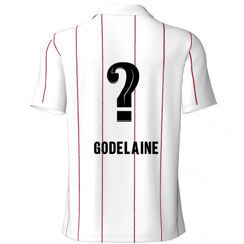 Danxen Męski Jeff Godelaine #0 Biały Czarny Wyjazdowa Koszulka 2024/25 Koszulki Klubowe
