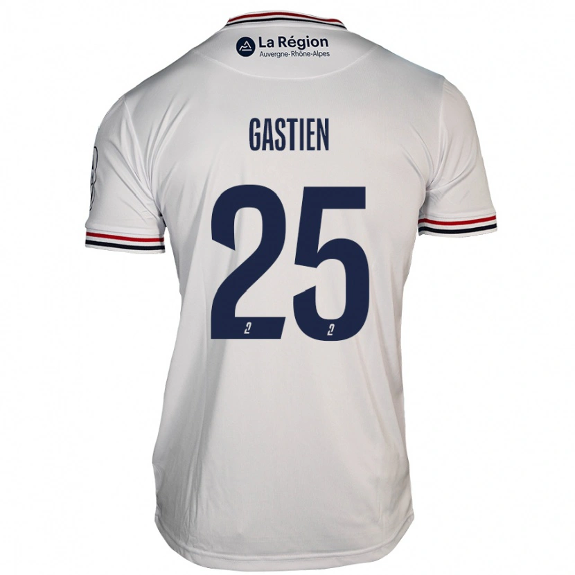 Danxen Męski Johan Gastien #25 Biały Wyjazdowa Koszulka 2024/25 Koszulki Klubowe