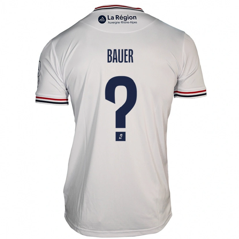 Danxen Męski Hugo Bauer #0 Biały Wyjazdowa Koszulka 2024/25 Koszulki Klubowe