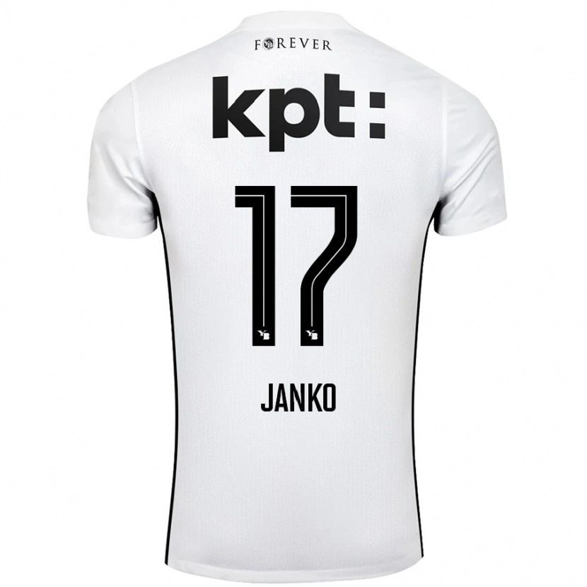 Danxen Męski Saidy Janko #17 Biały Czarny Wyjazdowa Koszulka 2024/25 Koszulki Klubowe