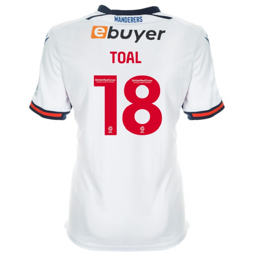Danxen Kobiety Eoin Toal #18 Biały Domowa Koszulka 2024/25 Koszulki Klubowe
