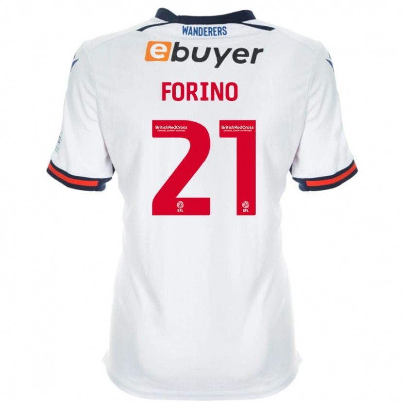 Danxen Kobiety Chris Forino #21 Biały Domowa Koszulka 2024/25 Koszulki Klubowe