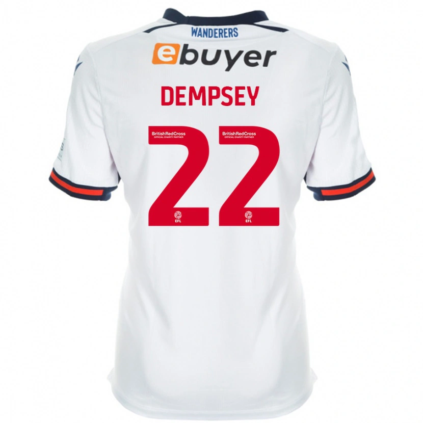 Danxen Kobiety Kyle Dempsey #22 Biały Domowa Koszulka 2024/25 Koszulki Klubowe