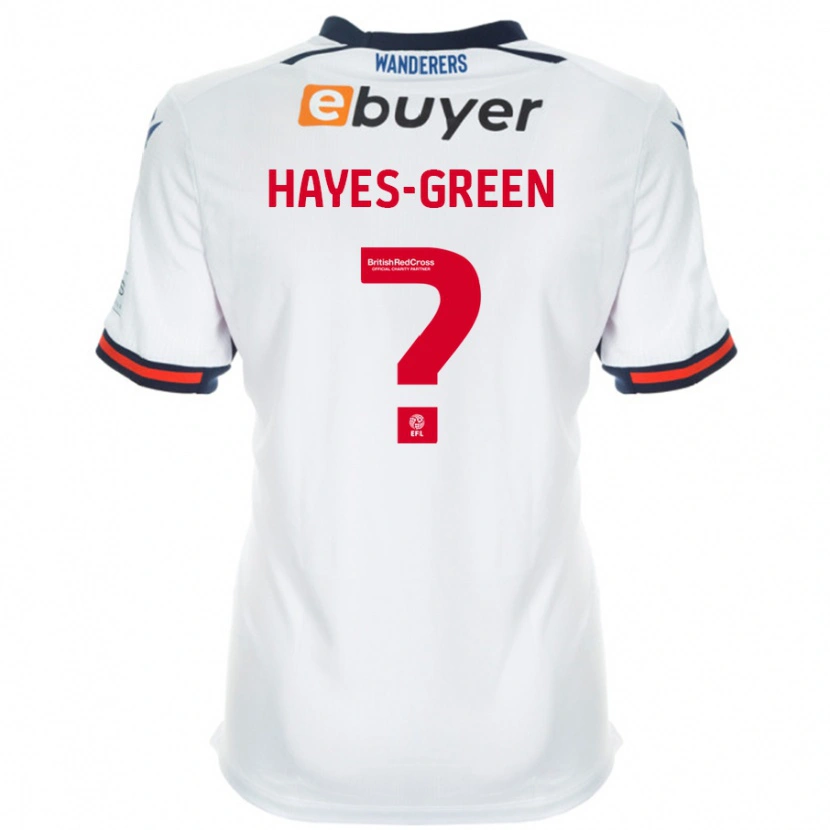 Danxen Kobiety Charlie Hayes-Green #0 Biały Domowa Koszulka 2024/25 Koszulki Klubowe