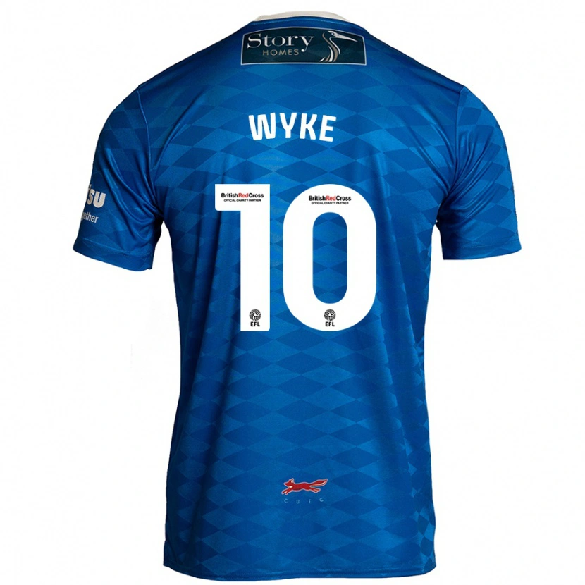 Danxen Kobiety Charlie Wyke #10 Niebieski Domowa Koszulka 2024/25 Koszulki Klubowe