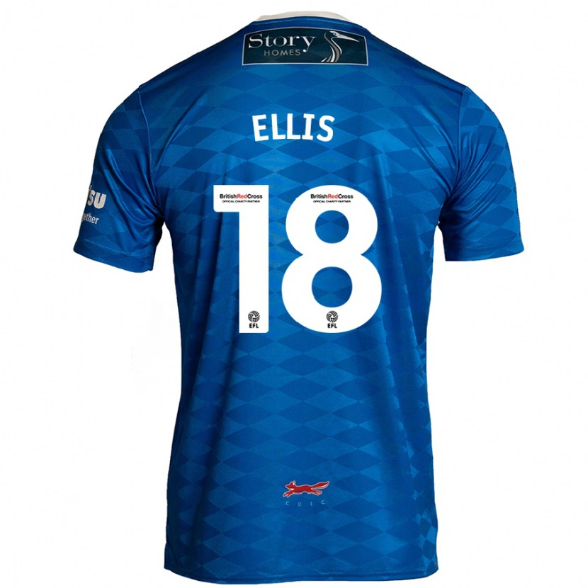 Danxen Kobiety Jack Ellis #18 Niebieski Domowa Koszulka 2024/25 Koszulki Klubowe