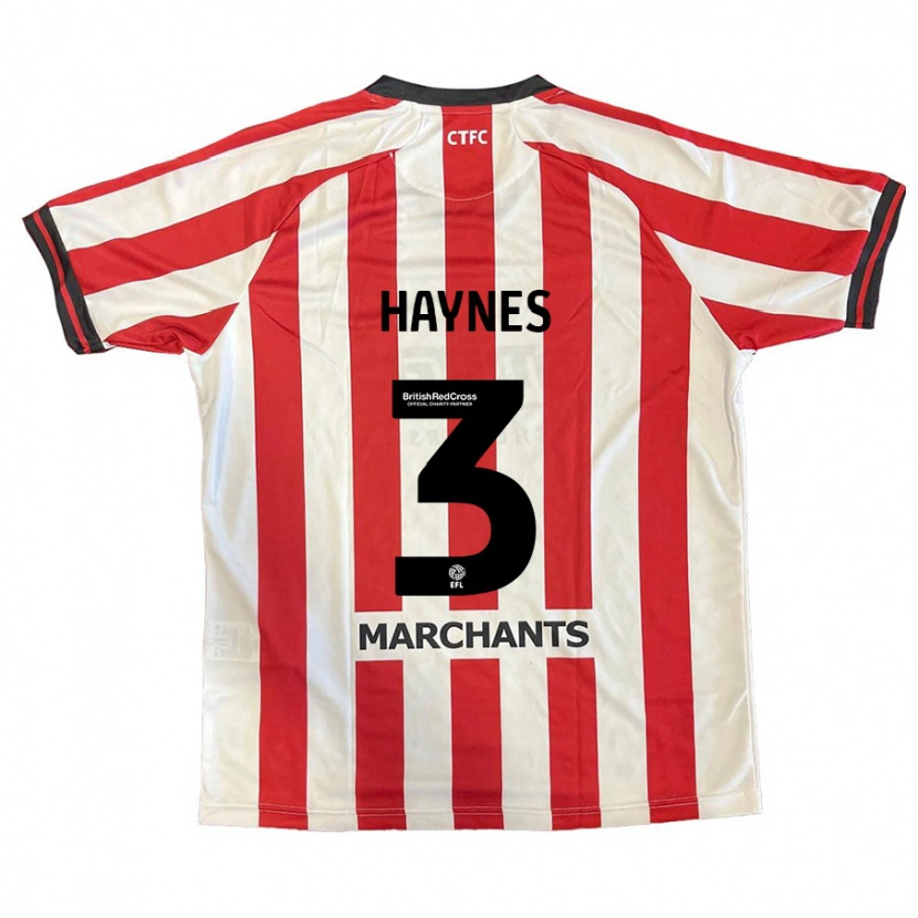 Danxen Kobiety Ryan Haynes #3 Czerwony Biały Domowa Koszulka 2024/25 Koszulki Klubowe