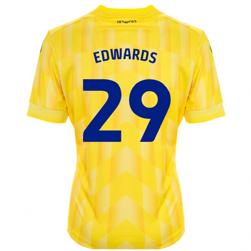 Danxen Kobiety Kyle Edwards #29 Żółty Domowa Koszulka 2024/25 Koszulki Klubowe