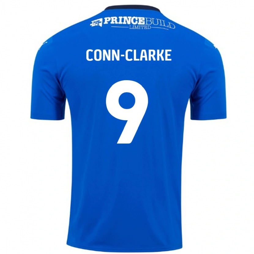 Danxen Kobiety Chris Conn-Clarke #9 Niebieski Biały Domowa Koszulka 2024/25 Koszulki Klubowe