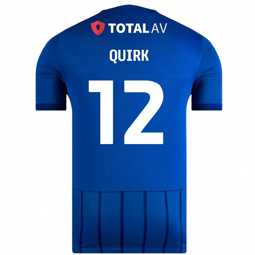 Danxen Kobiety Sophie Quirk #12 Niebieski Domowa Koszulka 2024/25 Koszulki Klubowe