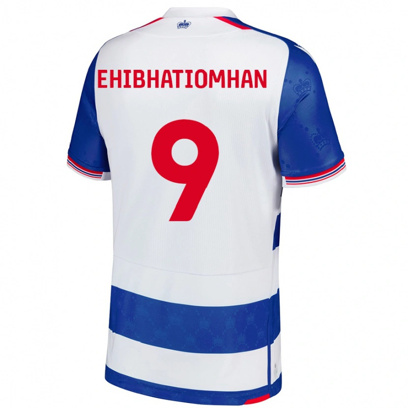 Danxen Kobiety Kelvin Ehibhatiomhan #9 Niebieski Biały Domowa Koszulka 2024/25 Koszulki Klubowe