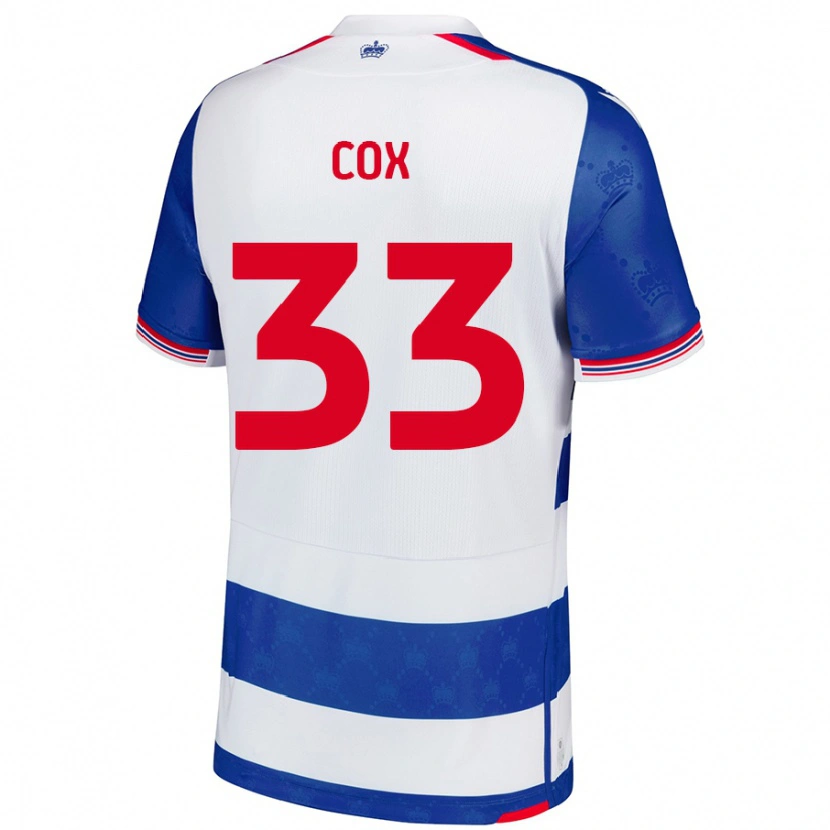 Danxen Kobiety Bella Cox #33 Niebieski Biały Domowa Koszulka 2024/25 Koszulki Klubowe
