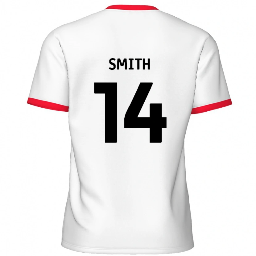 Danxen Kobiety Kane Smith #14 Biały Czerwony Domowa Koszulka 2024/25 Koszulki Klubowe