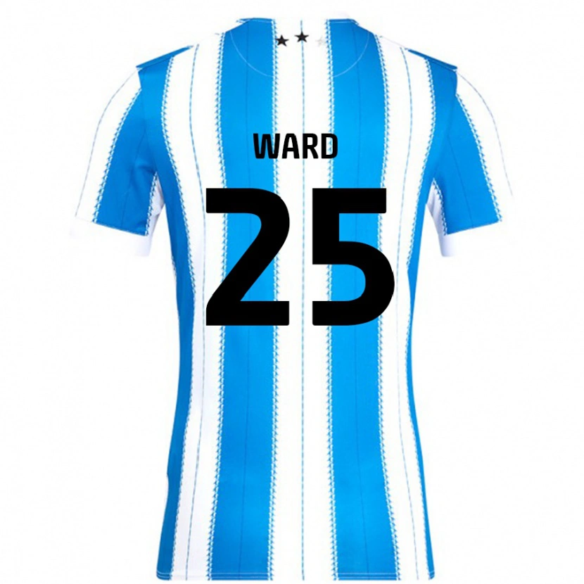 Danxen Kobiety Danny Ward #25 Niebieski Biały Domowa Koszulka 2024/25 Koszulki Klubowe
