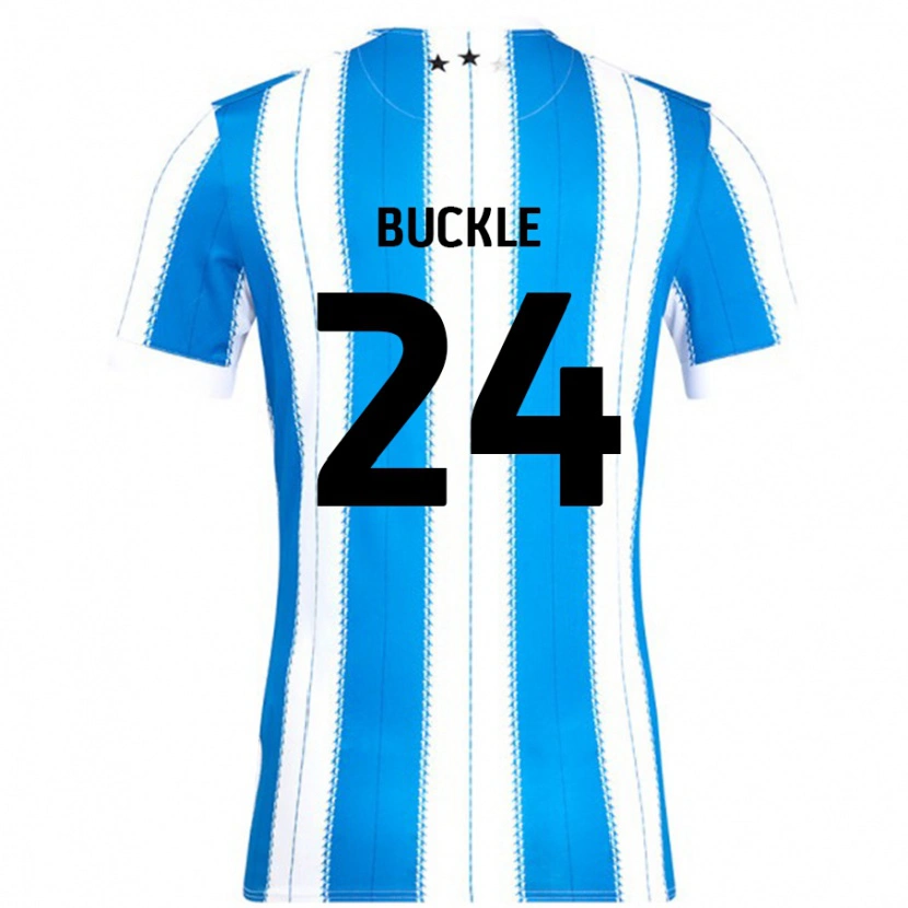 Danxen Kobiety Sharone Buckle #24 Niebieski Biały Domowa Koszulka 2024/25 Koszulki Klubowe