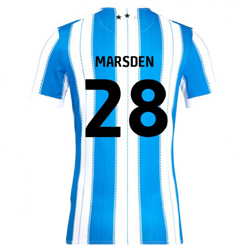Danxen Kobiety Brooke Marsden #28 Niebieski Biały Domowa Koszulka 2024/25 Koszulki Klubowe