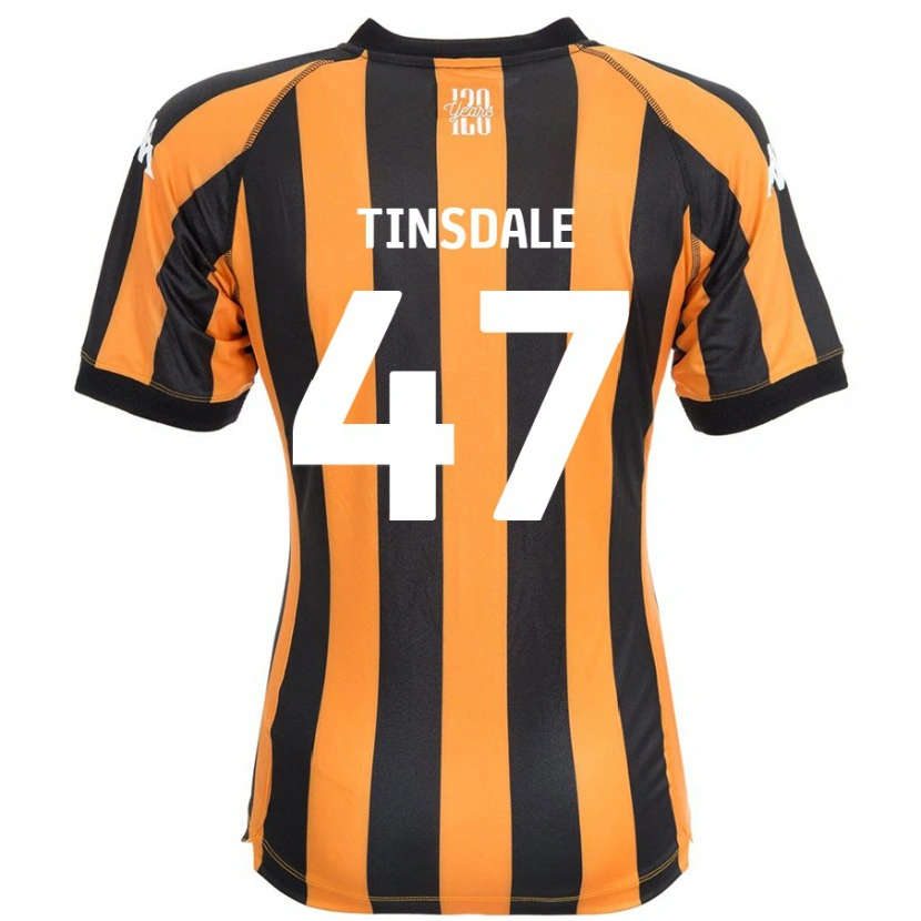 Danxen Kobiety Nathan Tinsdale #47 Czarny Bursztynowy Domowa Koszulka 2024/25 Koszulki Klubowe