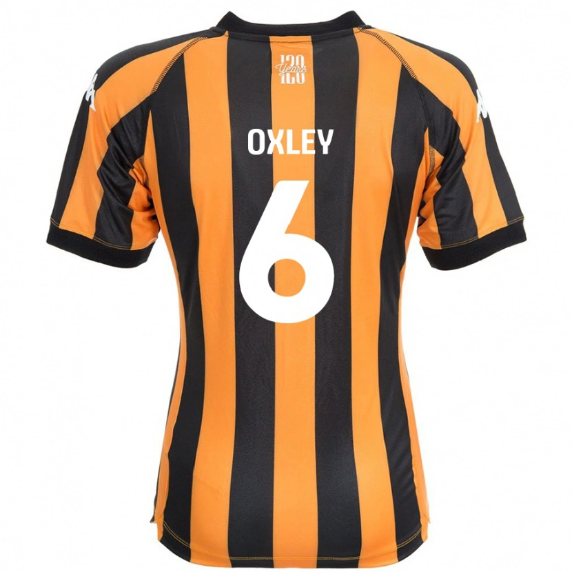 Danxen Kobiety Tilly Oxley #6 Czarny Bursztynowy Domowa Koszulka 2024/25 Koszulki Klubowe