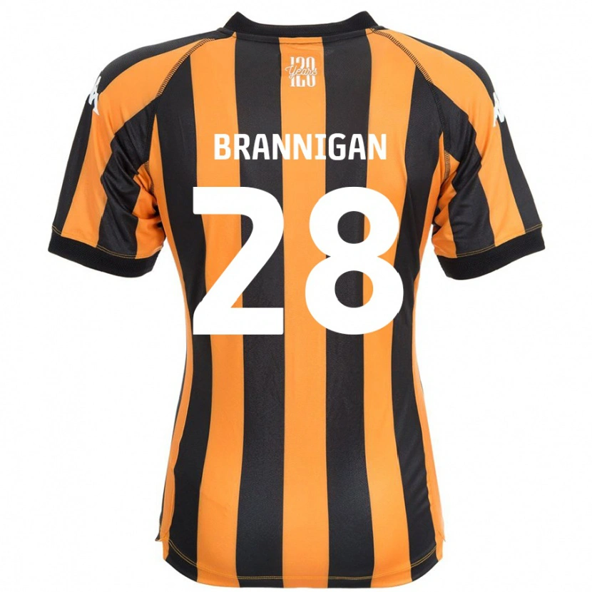Danxen Kobiety Aoife Brannigan #28 Czarny Bursztynowy Domowa Koszulka 2024/25 Koszulki Klubowe