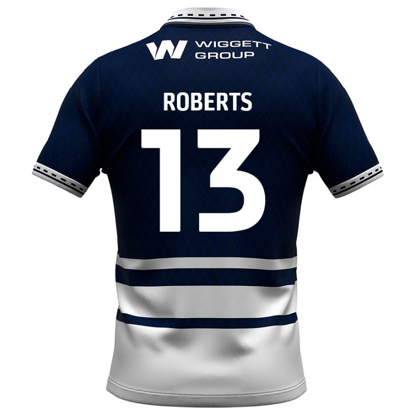 Danxen Kobiety Liam Roberts #13 Granatowy Biały Domowa Koszulka 2024/25 Koszulki Klubowe
