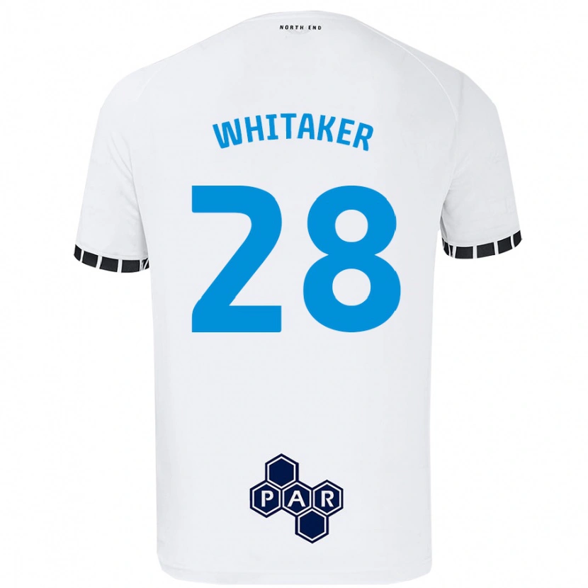 Danxen Kobiety Eve Whitaker #28 Biały Domowa Koszulka 2024/25 Koszulki Klubowe