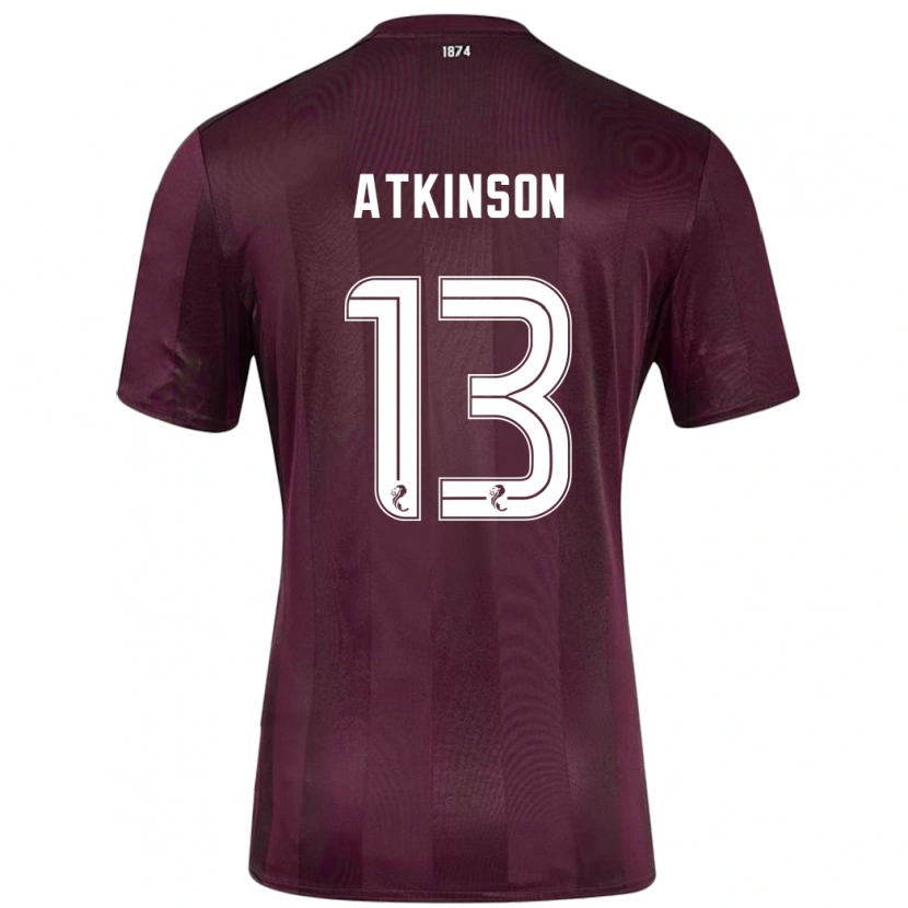 Danxen Kobiety Nathaniel Atkinson #13 Burgundowy Domowa Koszulka 2024/25 Koszulki Klubowe
