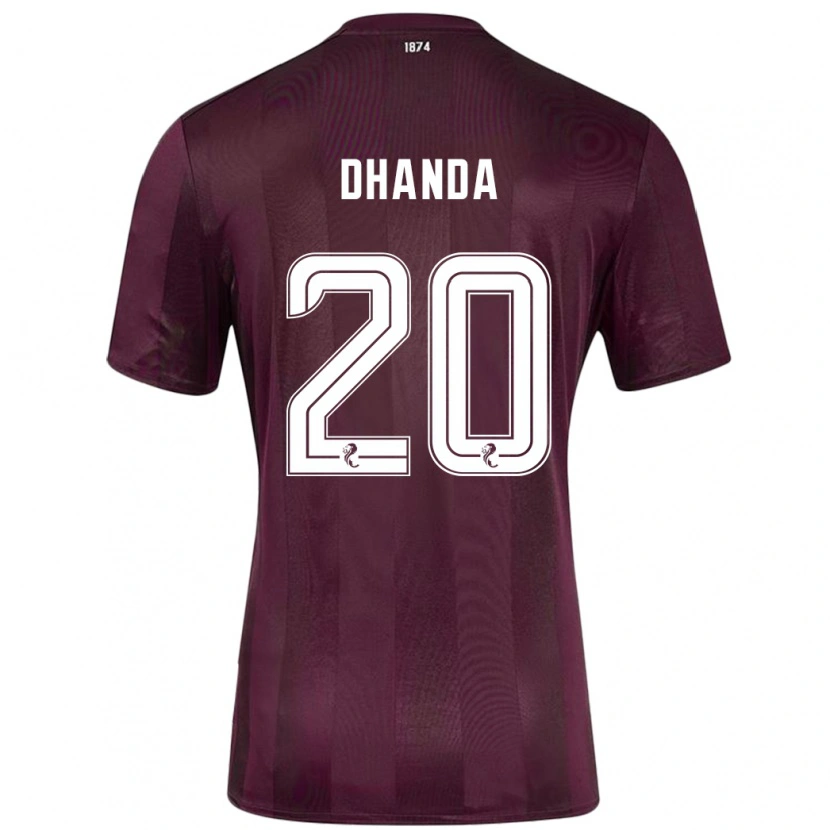 Danxen Kobiety Yan Dhanda #20 Burgundowy Domowa Koszulka 2024/25 Koszulki Klubowe
